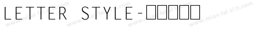LETTER STYLE字体转换